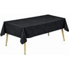 image:imageLillian Made in Italy ClothLike Disposable Tablecloth for Rectangle Tables 6 Pack  Premium Airlaid LinenFeel Table Cover Luxury Tablecloth for Parties Events amp Weddings Elegant Striped DesignBlack