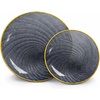 Swirl – Charcoal & Gold