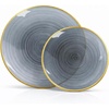 Spiralique – Charcoal & Gold