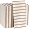 image:imageMade in Italy LinenFeel Disposable Guest Towels  Premium Airlaid ClothLike Bathroom Napkins Soft amp Absorbent Luxury Hand Towels Elegant Striped Dinner Napkins for PartiesCappuccino