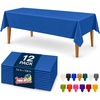 image:imageParty Dimensions Red Disposable Plastic Tablecloth Round 84 12 PackBlue