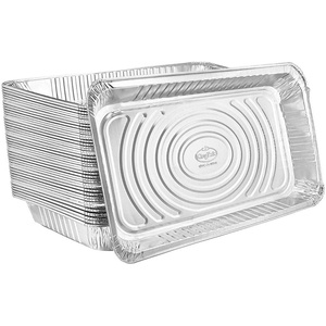 image:imageAluminum Deep Foil Pans Full Size Large Disposable Roasting amp Baking Pan 21x13 20 Pack Extra Heavy Duty Chafing Trays for Hotels Restaurants Caterers Steam Table Buffets amp Bakeware50 pack