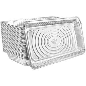 image:imageAluminum Deep Foil Pans Full Size Large Disposable Roasting amp Baking Pan 21x13 20 Pack Extra Heavy Duty Chafing Trays for Hotels Restaurants Caterers Steam Table Buffets amp Bakeware100 pack