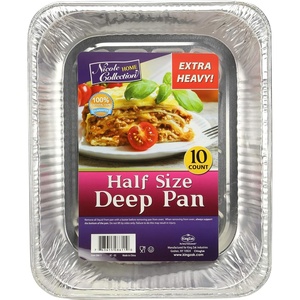 image:imageAluminum Pans Half Size 9X13 Extra Heavy Duty Disposable Foil Pans For Baking 30 Pack Roasting amp Chafing Deep Tin Foil Bakeware Steam Table Tray Cookware Food Prepping Cake amp Oven Pan10 Pack