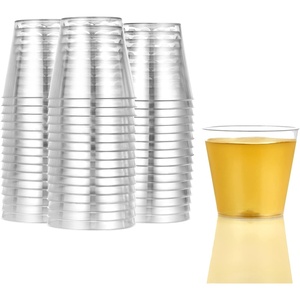 image:imageHanna K Signature 100 Shot Glasses 2oz Clear Premium Hard Plastic Disposable Cups Ideal for Jello Shots Wine Tasting Condiments Sauce Dipping Samples 122171 oz  100 count