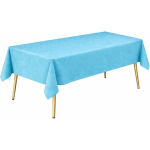 image:imageLillian Made in Italy ClothLike Disposable Tablecloth for Rectangle Tables 6 Pack  Premium Airlaid LinenFeel Table Cover Luxury Tablecloth for Parties Events amp Weddings Elegant Striped DesignBlue
