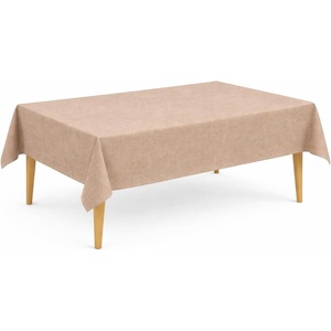 image:imageLillian Made in Italy ClothLike Disposable Tablecloth for Rectangle Tables 6 Pack  Premium Airlaid LinenFeel Table Cover Luxury Tablecloth for Parties Events amp Weddings Elegant Striped DesignHazelnut