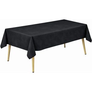 image:imageLillian Made in Italy ClothLike Disposable Tablecloth for Rectangle Tables 6 Pack  Premium Airlaid LinenFeel Table Cover Luxury Tablecloth for Parties Events amp Weddings Elegant Striped DesignBlack