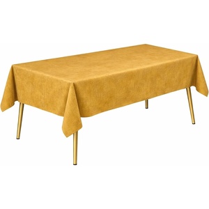 image:imageLillian Made in Italy ClothLike Disposable Tablecloth for Rectangle Tables 6 Pack  Premium Airlaid LinenFeel Table Cover Luxury Tablecloth for Parties Events amp Weddings Elegant Striped DesignGold