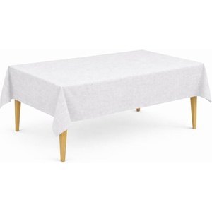 image:imageLillian Made in Italy ClothLike Disposable Tablecloth for Rectangle Tables 6 Pack  Premium Airlaid LinenFeel Table Cover Luxury Tablecloth for Parties Events amp Weddings Elegant Striped DesignPearl