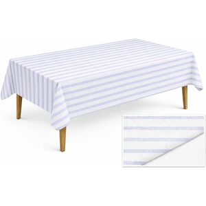 image:imageLillian Made in Italy ClothLike Disposable Tablecloth for Rectangle Tables 6 Pack  Premium Airlaid LinenFeel Table Cover Luxury Tablecloth for Parties Events amp Weddings Elegant Striped DesignBlue  White