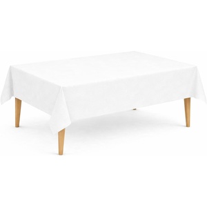image:imageLillian Made in Italy ClothLike Disposable Tablecloth for Rectangle Tables 6 Pack  Premium Airlaid LinenFeel Table Cover Luxury Tablecloth for Parties Events amp Weddings Elegant Striped DesignWhite