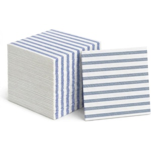 image:imageLinenFeel Disposable Dinner Napkins Made in Italy ClothLike AirlaidBlue