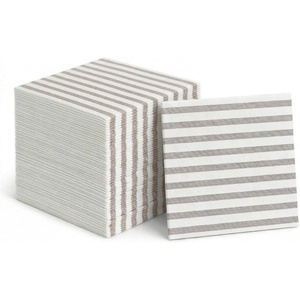 image:imageLinenFeel Disposable Dinner Napkins Made in Italy ClothLike AirlaidCappuccino