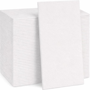 image:imageMade in Italy LinenFeel Disposable Guest Towels  Premium Airlaid ClothLike Bathroom Napkins Soft amp Absorbent Luxury Hand Towels Elegant Striped Dinner Napkins for PartiesWhite