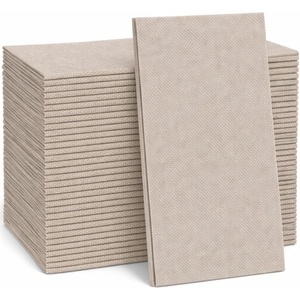 image:imageMade in Italy LinenFeel Disposable Guest Towels  Premium Airlaid ClothLike Bathroom Napkins Soft amp Absorbent Luxury Hand Towels Elegant Striped Dinner Napkins for PartiesDove Gray