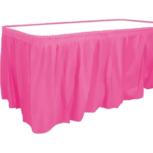 image:imageParty Dimensions Plastic Table Skirt 29Inches by 14Feet  Blue  6 PackHot Pink