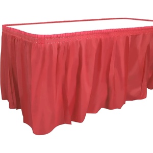 image:imageParty Dimensions Plastic Table Skirt 29Inches by 14Feet  Blue  6 PackRed