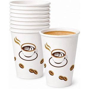 image:imagePremium Espresso White Paper Cups with Handles  4 oz 50 Pack  Elegant EcoFriendly amp Perfect for Creamy Coffee Moments16 ounces