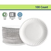 image:imageNicole Home Collection 1000 Count 6Inch White Uncoated Paper Plates Disposable Dessert Plates for Parties amp Everyday Use6 Inch  100 Count