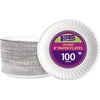 image:imageNicole Home Collection 1000 Count 6Inch White Uncoated Paper Plates Disposable Dessert Plates for Parties amp Everyday Use9 Inch  100 Count