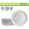 image:imageNicole Home Collection 1000 Count 6Inch White Uncoated Paper Plates Disposable Dessert Plates for Parties amp Everyday Use9 Inch  100 Count