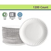 image:imageNicole Home Collection 1000 Count 6Inch White Uncoated Paper Plates Disposable Dessert Plates for Parties amp Everyday Use9 inch  1200 count