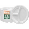image:imageNicole Home Collection Compostable Heavy Duty 6 Disposable Paper Plates 100 Bagasse Biodegradable EcoFriendly Natural Sugarcane 50 Count10 Compartment Plates