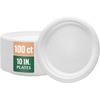 image:imageNicole Home Collection Compostable Heavy Duty 6 Disposable Paper Plates 100 Bagasse Biodegradable EcoFriendly Natural Sugarcane 50 Count10 Plates