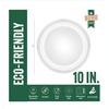 image:imageNicole Home Collection Compostable Heavy Duty 6 Disposable Paper Plates 100 Bagasse Biodegradable EcoFriendly Natural Sugarcane 50 Count10 Plates