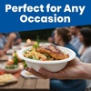 image:imageNicole Home Collection Compostable Heavy Duty 6 Disposable Paper Plates 100 Bagasse Biodegradable EcoFriendly Natural Sugarcane 50 Count12 oz Bowls