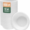 image:imageNicole Home Collection Compostable Heavy Duty 6 Disposable Paper Plates 100 Bagasse Biodegradable EcoFriendly Natural Sugarcane 50 Count12 oz Bowls