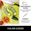 image:imageNicole Home Collection Flexible Cutting Mats Set of 3  BPAFree Plastic ColorCoded Kitchen Chopping Boards 12x15 Durable NonSlip Mats for Meat Veggies FruitsAssorted Colors