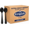 image:imagePlastic Forks Medium Weight Disposable Cutlery Value Pack  1000 Count WhiteBlack