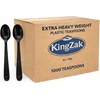 image:imagePlastic Forks Medium Weight Disposable Cutlery Value Pack  1000 Count WhiteBlack