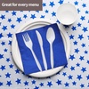 image:imagePlastic Forks Medium Weight Disposable Cutlery Value Pack  1000 Count WhiteWhite