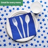 image:imagePlastic Forks Medium Weight Disposable Cutlery Value Pack  1000 Count WhiteWhite