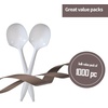 image:imagePlastic Forks Medium Weight Disposable Cutlery Value Pack  1000 Count WhiteWhite