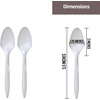image:imagePlastic Forks Medium Weight Disposable Cutlery Value Pack  1000 Count WhiteWhite