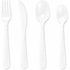 image:imagePlastic Forks Medium Weight Disposable Cutlery Value Pack  1000 Count WhiteWhite