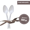image:imagePlastic Forks Medium Weight Disposable Cutlery Value Pack  1000 Count WhiteWhite