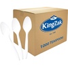 image:imagePlastic Forks Medium Weight Disposable Cutlery Value Pack  1000 Count WhiteWhite