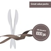 image:imagePlastic Forks Medium Weight Disposable Cutlery Value Pack  1000 Count WhiteWhite