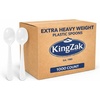 image:imagePlastic Forks Medium Weight Disposable Cutlery Value Pack  1000 Count WhiteWhite
