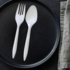 image:imagePlastic Forks Medium Weight Disposable Cutlery Value Pack  1000 Count WhiteWhite