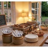 image:imagePlastic Forks Medium Weight Disposable Cutlery Value Pack  1000 Count WhiteWhite