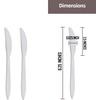 image:imagePlastic Forks Medium Weight Disposable Cutlery Value Pack  1000 Count WhiteWhite