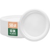 image:imageNicole Home Collection Compostable Heavy Duty 6 Disposable Paper Plates 100 Bagasse Biodegradable EcoFriendly Natural Sugarcane 50 Count10 Plates