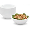 image:imageNicole Home Collection Compostable Heavy Duty 6 Disposable Paper Plates 100 Bagasse Biodegradable EcoFriendly Natural Sugarcane 50 Count12 oz Bowls