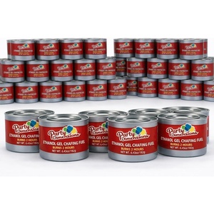 image:imageParty Dimensions 2Hour Burn Chafing Fuel Cans 6Pack  Methanol Gel Chafer Fuel Food Warmer for Chafing Dishes Buffet Sets Parties Catering amp WeddingsEthanol  72 Pack